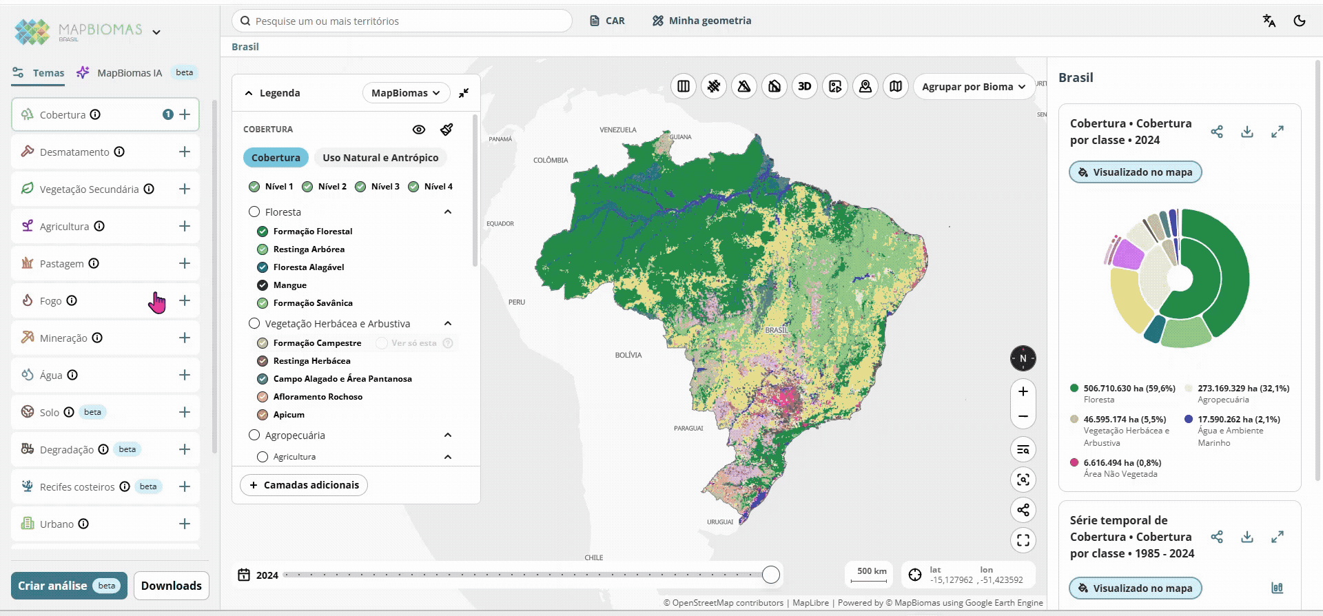 Tutorial de acesso e download dos dados de sistemas de irrigação na Plataforma MapBiomas
