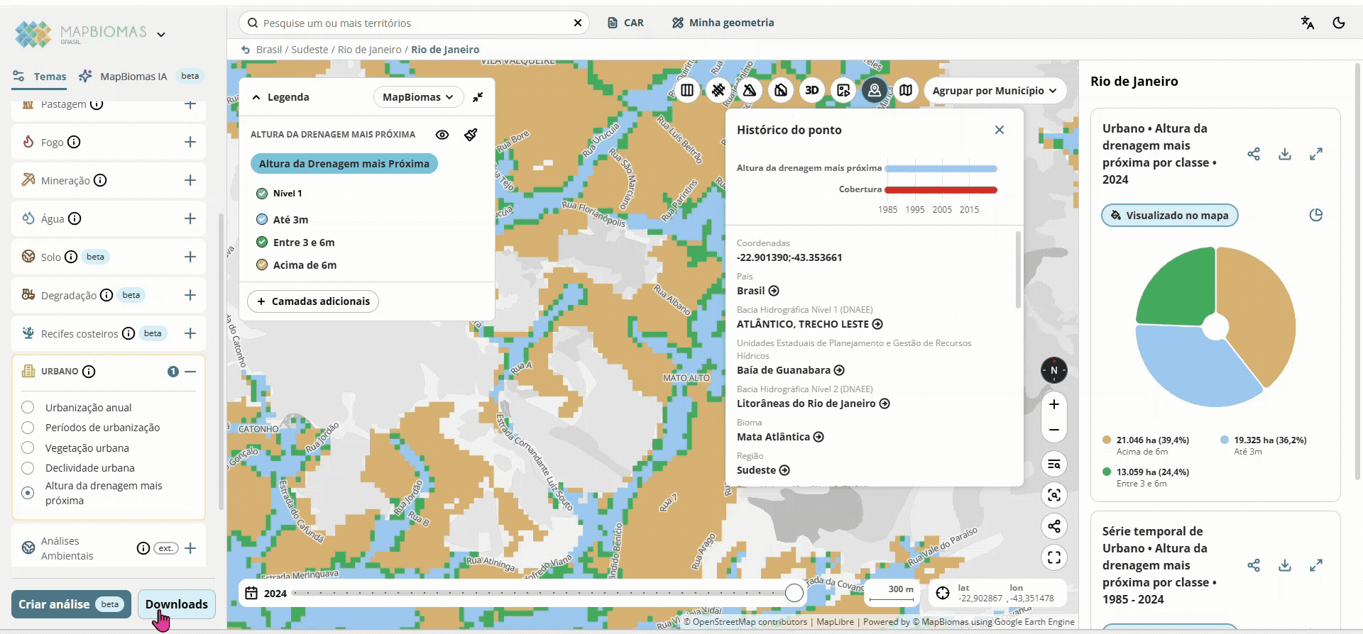 Tutorial de acesso aos dados de HAND urbano no Google Earth Engine